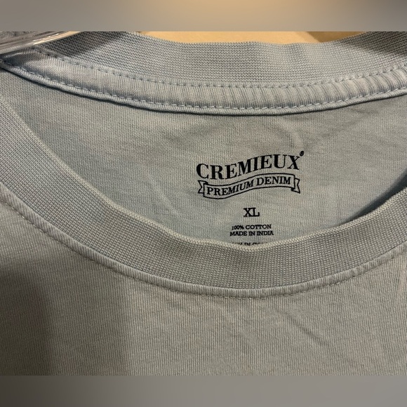 EUC Cremieux Men’s Short Sleeve Crew Neck T-Shirt Solid Blue w/Graphic; Size XL - Picture 4 of 8